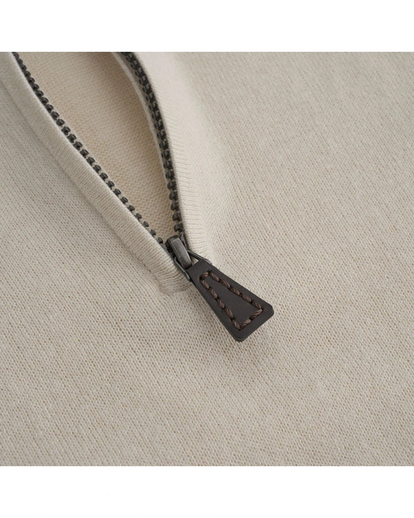 ΜΠΛΟΥΖΑ NAUTICA ΠΛΕΚΤΗ ΜΕ ΦΕΡΜΟΥΑΡ ΣΤΟ ΛΑΙΜΟ ΕΚΡΟΥ