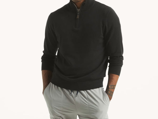 ΜΠΛΟΥΖΑ NAUTICA ΠΛΕΚΤΗ ΜΕ ΦΕΡΜΟΥΑΡ ΣΤΟ ΛΑΙΜΟ BLACK