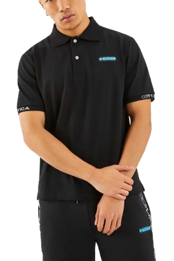 ΜΠΛΟΥΖΑ POLO NAUTICA ME LOGO PATCH ΜΑΥΡΗ