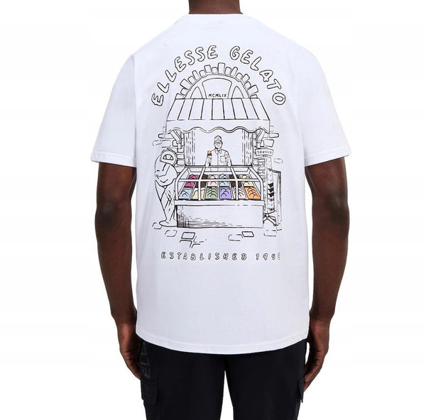 T SHIRT ELLESSE TEES SHORTS STRADONE ΛΕΥΚΟ