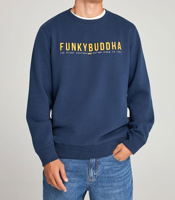 ΦΟΥΤΕΡ FUNKY BUDDHA ME  ΤΥΠΩΜΕΝΟ LOGO NAVY