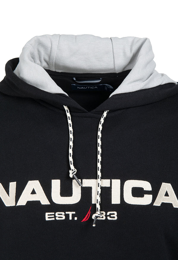 ΜΠΛΟΥΖΑ ΦΟΥΤΕΡ NAUTICA ΜΕ ΚΟΥΚΟΥΛΑ ΜΑΥΡΗ