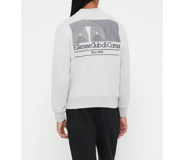 Φούτερ Ellesse Με Λαιμόκοψη Club Di Corsa Γκρί