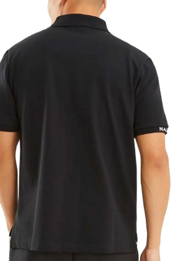 ΜΠΛΟΥΖΑ POLO NAUTICA ME LOGO PATCH ΜΑΥΡΗ
