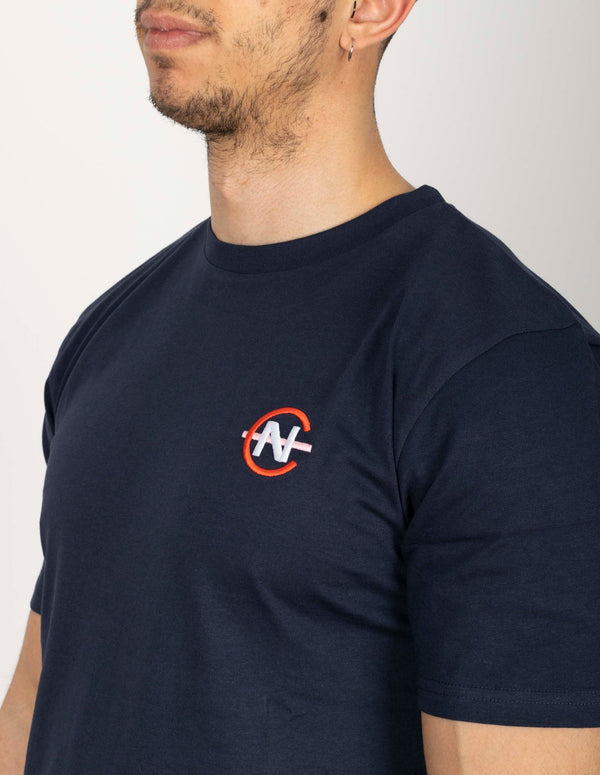 T-SHIRT NAUTICA ME ΤΥΠΩΜΑ NAVY