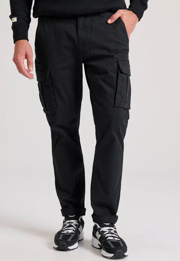 ΠΑΝΤΕΛΟΝΙ FUNKY BUDDHA COMFORT STRETCH CARGO BLACK
