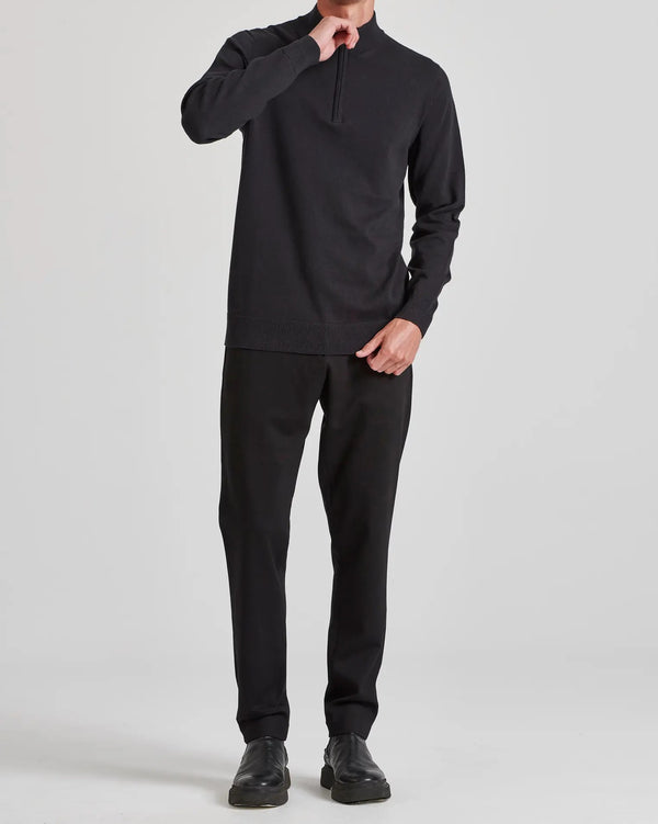 ΠΛΕΚΤΟ ΠΟΥΛΟΒΕΡ HALF ZIP FUNKY BUDDHA ΜΑΥΡΟ