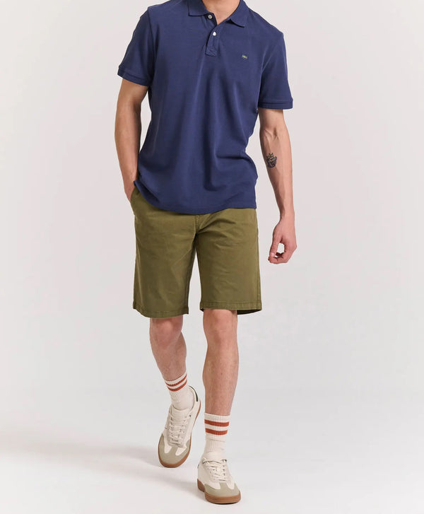 Μπλούζα Polo Funky Buddha με κεντημένο Logo Navy