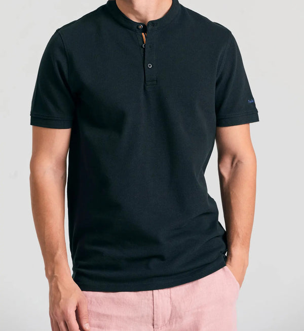 ΜΠΛΟΥΖΑ POLO FUNKY BUDDHA ΜΕ ΛΑΙΜΟ MAO ΜΑΥΡΗ