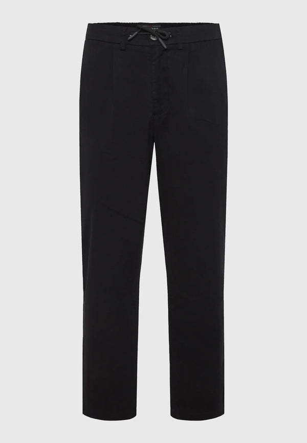 ΠΑΝΤΕΛΟΝΙ FUNKY BUDDHA COMFORT FIT GARMENT DYED CHINO ΜΑΥΡΟ