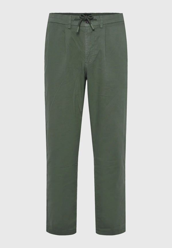 ΠΑΝΤΕΛΟΝΙ FUNKY BUDDHA COMFORT FIT GARMENT DYED CHINO DUSTY GREEN