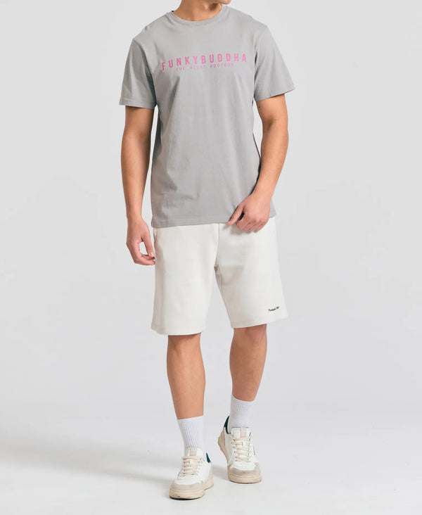 Funky Buddha Wide leg fit αθλητική βερμούδα Mist