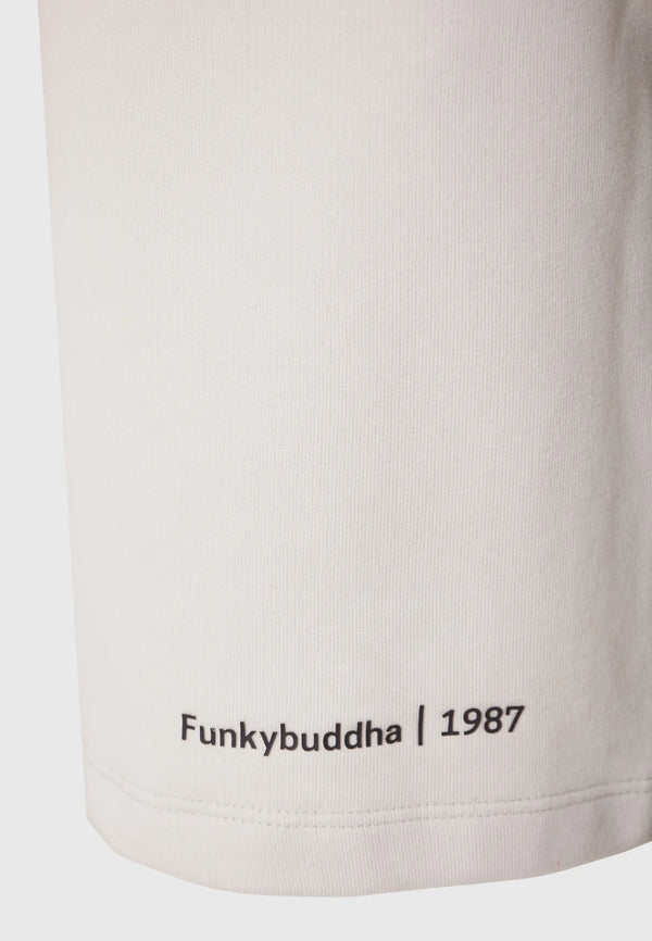 Funky Buddha Wide leg fit αθλητική βερμούδα Mist