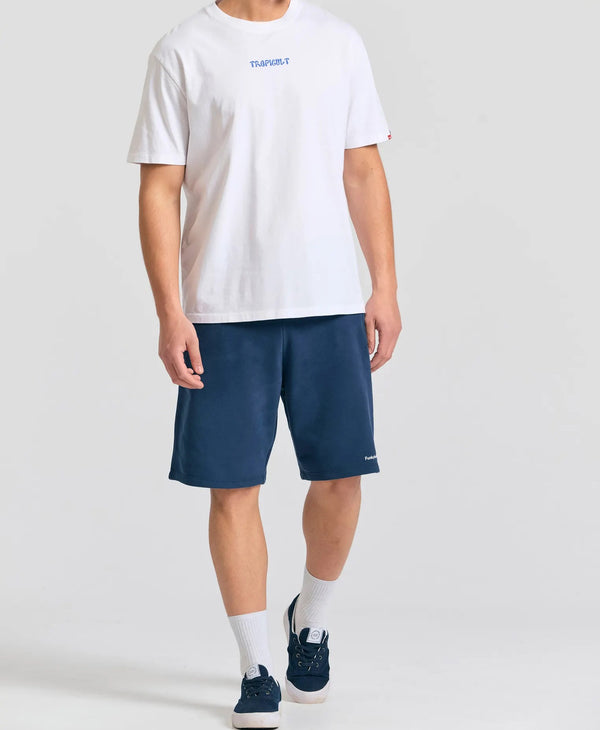 Funky Buddha Wide leg fit αθλητική βερμούδα Navy