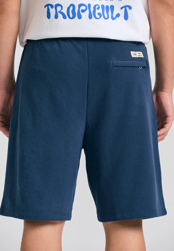 Funky Buddha Wide leg fit αθλητική βερμούδα Navy