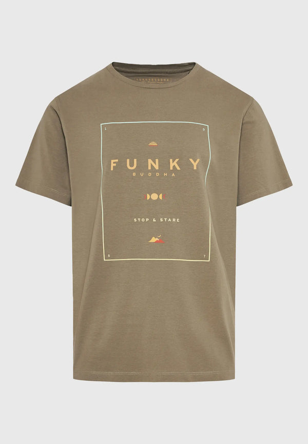 T-SHIRT FUNKY BUDDHA ORGANIC COTTON ME BRANDED ΤΥΠΩΜΑ OREGANO