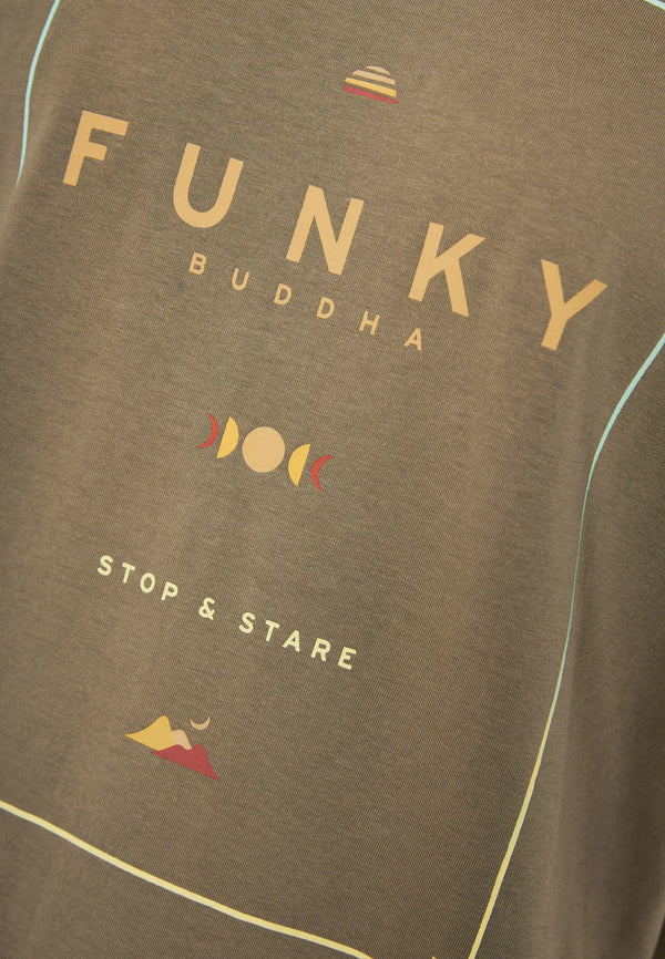 T-SHIRT FUNKY BUDDHA ORGANIC COTTON ME BRANDED ΤΥΠΩΜΑ OREGANO