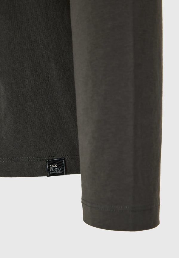 ΜΠΛΟΥΖΑ ΜΑΚΡΥΜΑΝΙΚΗ FUNKY BUDDHA ΜΕ ΤΥΠΩΜΑ FOREST NIGHT