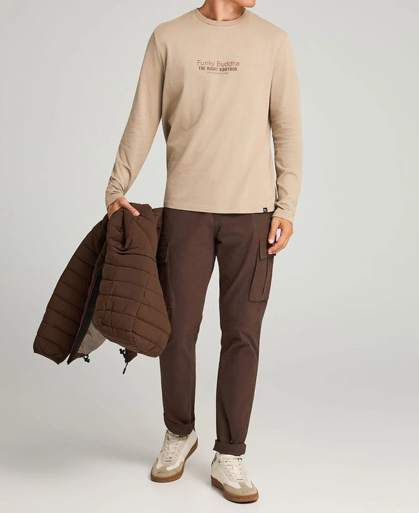 ΜΠΛΟΥΖΑ ΜΑΚΡΥΜΑΝΙΚΗ FUNKY BUDDHA ΜΕ ΤΥΠΩΜΑ CIGAR