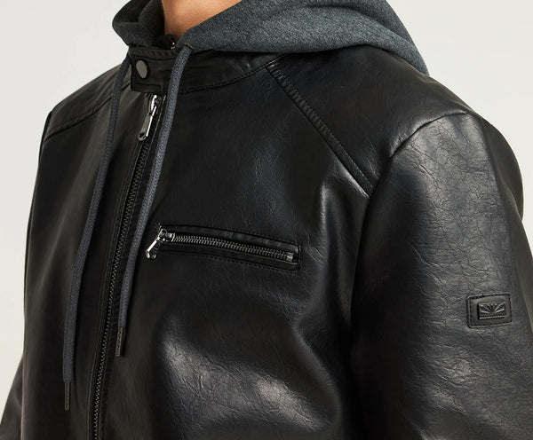 ΜΠΟΥΦΑΝ BIKER FUNKY BUDDHA ΜΕ ΚΟΥΚΟΥΛΑ ΜΑΥΡΟ