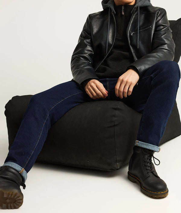 ΜΠΟΥΦΑΝ BIKER FUNKY BUDDHA ΜΕ ΚΟΥΚΟΥΛΑ ΜΑΥΡΟ