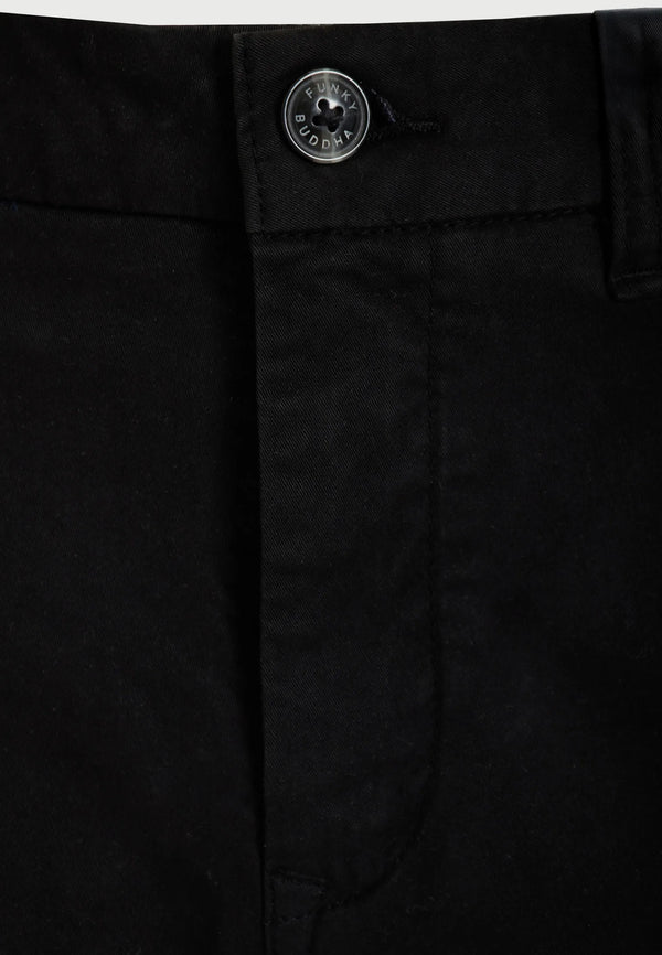 Παντελόνι Essential Comfort-Stretch Chino Funky Buddha Black