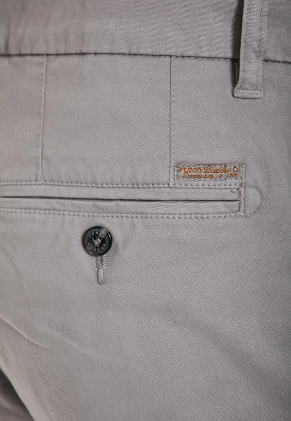Essential Comfort-Stretch Chino Παντελόνι Funky Buddha Grey