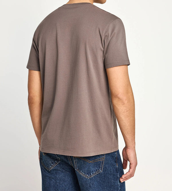 Ανδρικό μονόχρωμο T-shirt Funky Buddha The basics collection moon mist