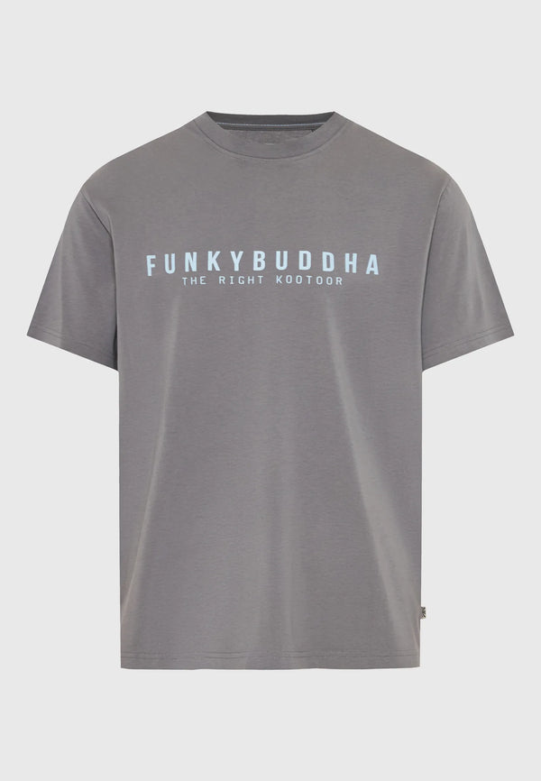 T-shirt Essential με τύπωμα Funky Buddha  Grey