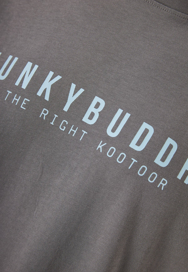 T-shirt Essential με τύπωμα Funky Buddha  Grey