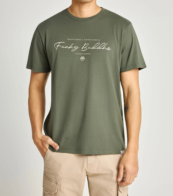 T-shirt Funky Buddha με λογότυπο Deep Forest