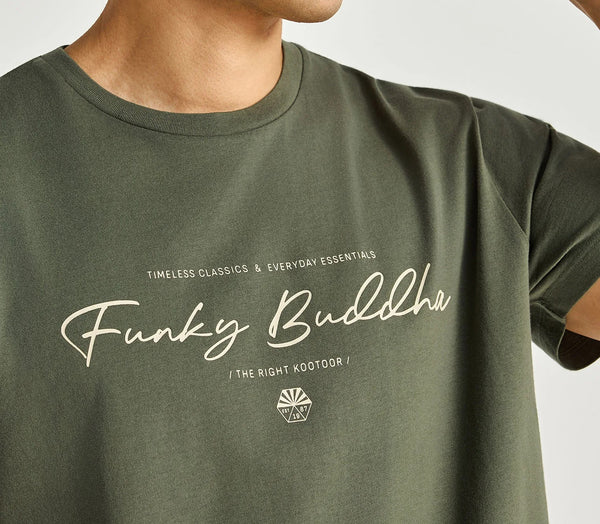 T-shirt Funky Buddha με λογότυπο Deep Forest