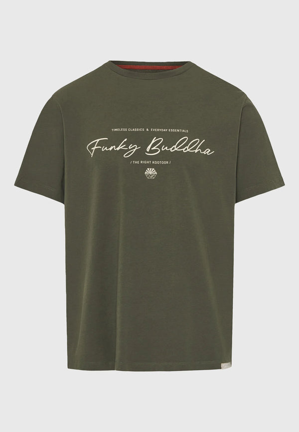 T-shirt Funky Buddha με λογότυπο Deep Forest