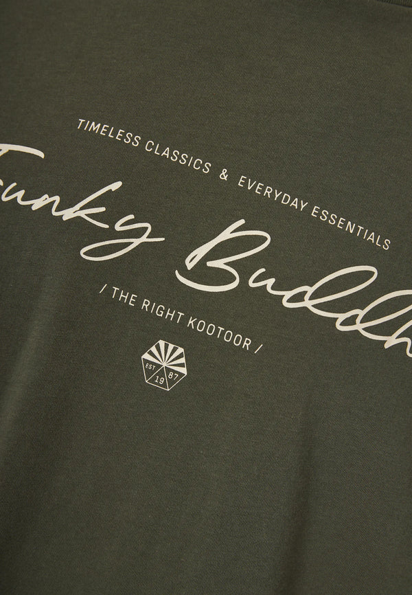 T-shirt Funky Buddha με λογότυπο Deep Forest