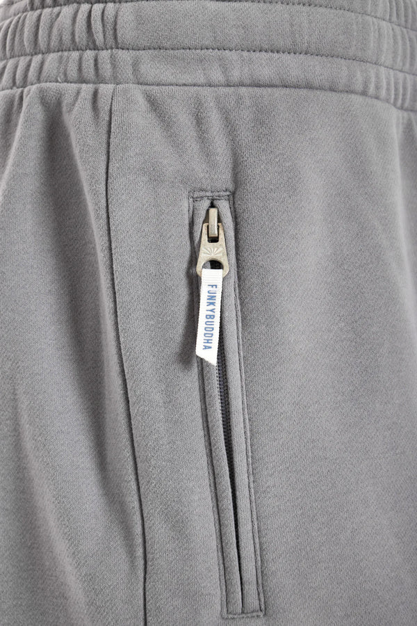 Αθλητική βερμούδα Funky Buddha Wide leg fit  Steel Grey