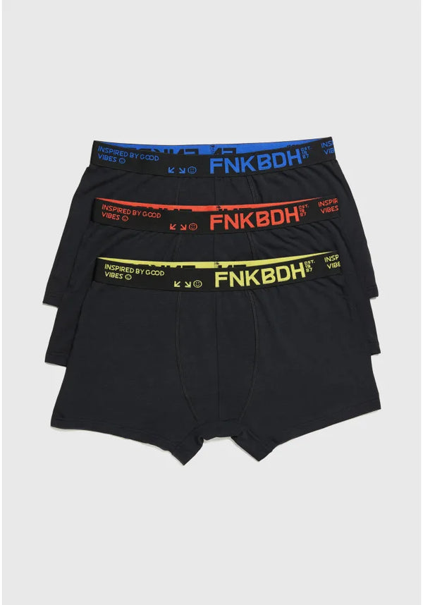 ΕΣΩΡΟΥΧΑ BOXER FUNKY BUDDHA BLACK (ΣΕΤ 3 ΤΕΜ)