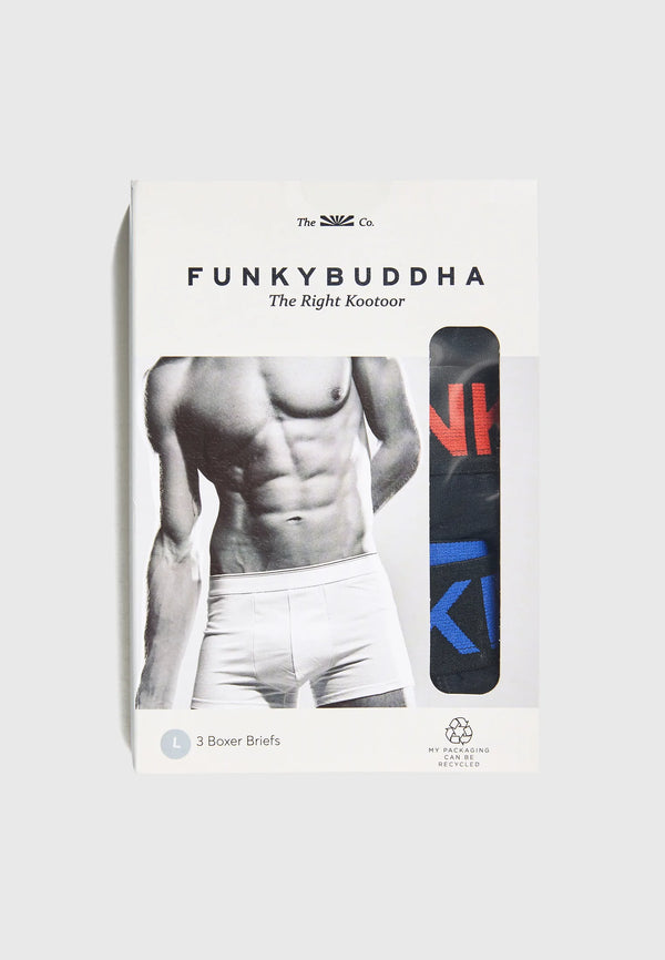 ΕΣΩΡΟΥΧΑ BOXER FUNKY BUDDHA BLACK (ΣΕΤ 3 ΤΕΜ)