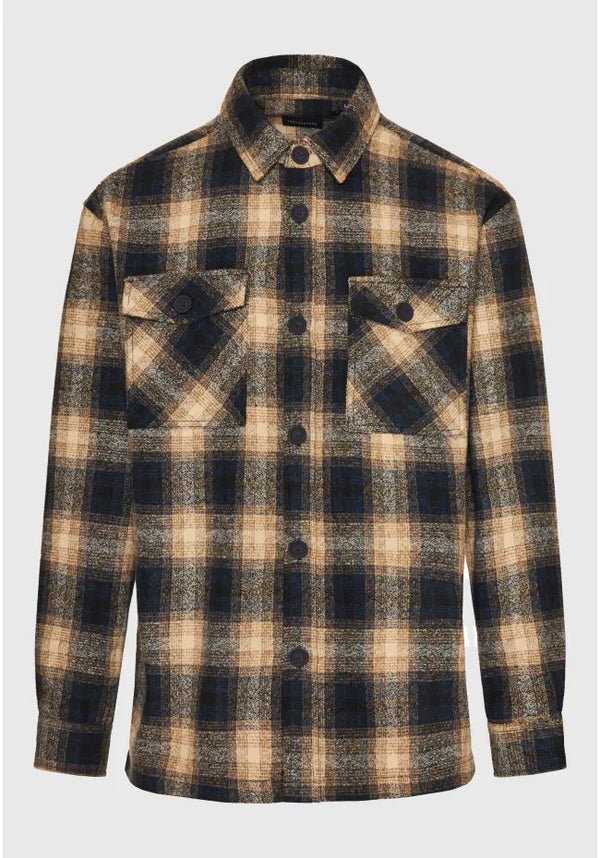 ΚΑΡΟ ΠΟΥΚΑΜΙΣΟ OVERSHIRT FUNKY BUDDHA NAVY