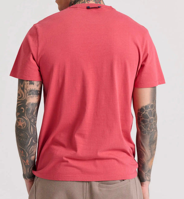 T-SHIRT FUNKY BUDDHA ME TEXT ARTWORK ΤΥΠΩΜΑ EARTH RED