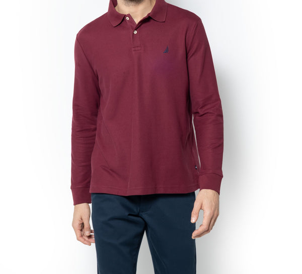 ΜΠΛΟΥΖΑ ΠΟΛΟ NAUTICA ΜΕ ΜΑΚΡΙΑ ΜΑΝΙΚΙΑ ΜΠΟΡΝΤΟ