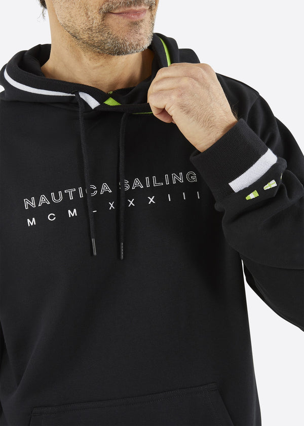 ΜΠΛΟΥΖΑ ΦΟΥΤΕΡ NAUTICA GARRICK ΜΕ ΚΟΥΚΟΥΛΑ ΜΑΥΡΗ