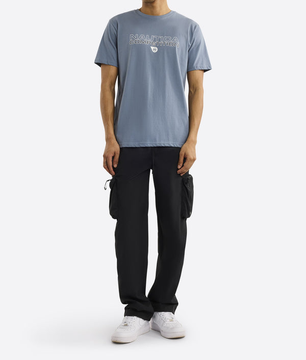 T-SHIRT NAUTICA EFFIN ΜE ΛΟΓΟΤΥΠΟ SLATE BLUE