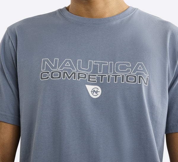T-SHIRT NAUTICA EFFIN ΜE ΛΟΓΟΤΥΠΟ SLATE BLUE