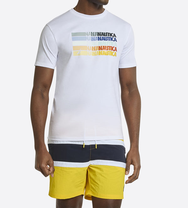 T-SHIRT NAUTICA ARTIS ΜE ΛΟΓΟΤΥΠΟ WHITE