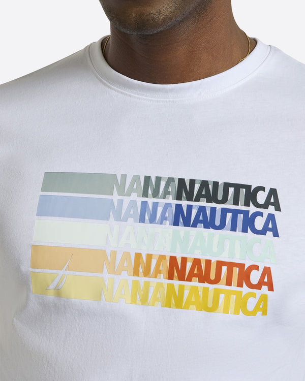 T-SHIRT NAUTICA ARTIS ΜE ΛΟΓΟΤΥΠΟ WHITE