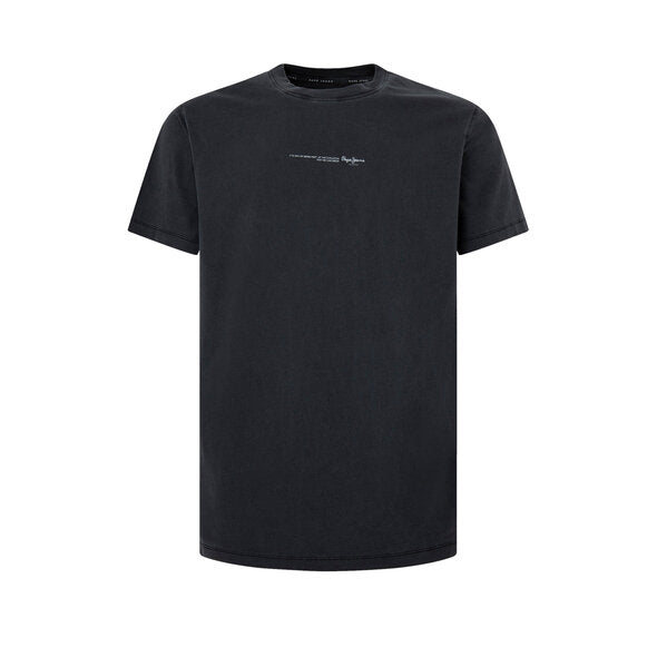 T-SHIRT PEPE JEANS DAVE ΜΑΥΡΟ