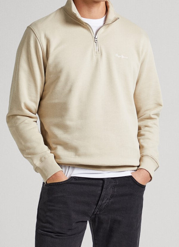 ΜΠΛΟΥΖΑ ΦΟΥΤΕΡ PEPE JEANS HALF ZIP ΜΠΕΖ