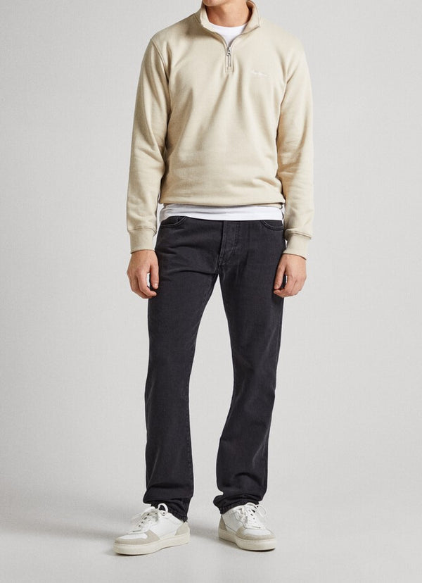 ΜΠΛΟΥΖΑ ΦΟΥΤΕΡ PEPE JEANS HALF ZIP ΜΠΕΖ