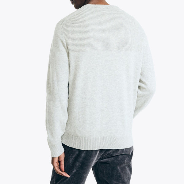 ΜΠΛΟΥΖΑ ΠΛΕΚΤΗ NAUTICA ΜΕ ΛΑΙΜΟΚΟΨΗ GREY