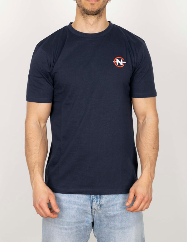 T-SHIRT NAUTICA ME ΤΥΠΩΜΑ NAVY
